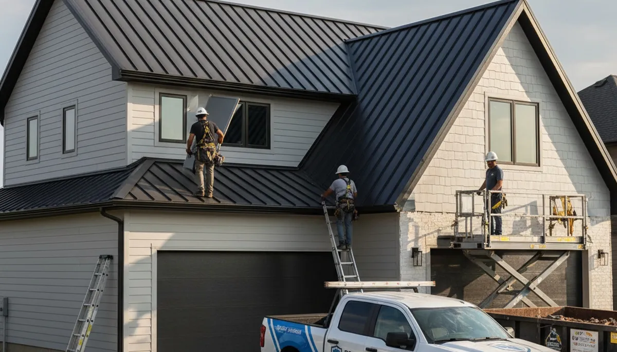 Professional metal roofing installation in Seattle WA by Next Level Exteriors roofing contractors