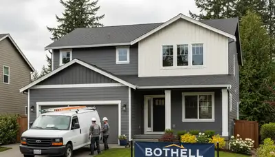 Vinyl siding installation by professional contractors in Seattle WA home exterior renovation