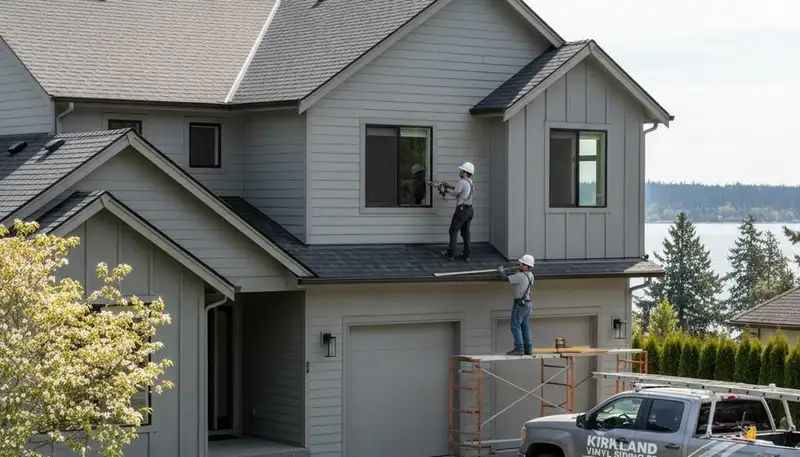 Professional vinyl siding installation by siding contractors in Seattle, WA