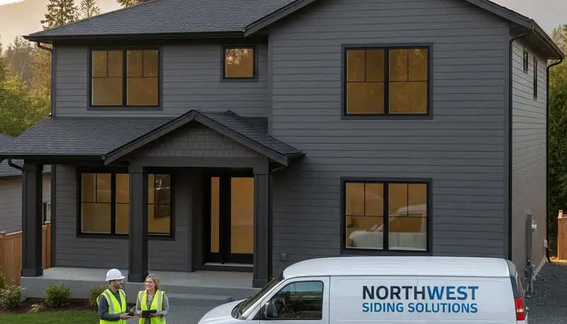 Professional vinyl siding contractors in Seattle WA installing durable home exterior panels