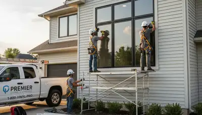 Professional vinyl siding and window installation in Seattle, WA by Next Level Exteriors