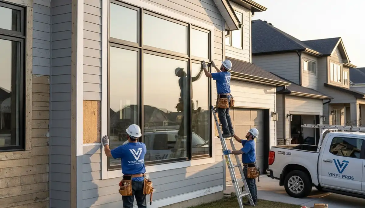 Vinyl siding and window installation by Next Level Exteriors in Seattle, WA